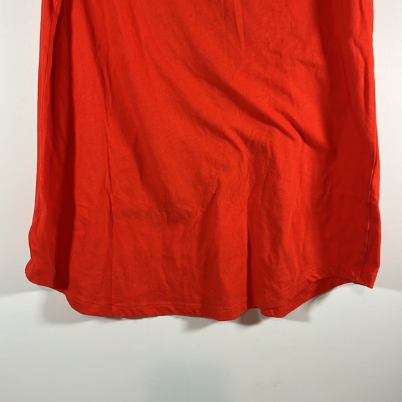 Disney World Parks Embroidered Stitched Mickey Mouse Orange Tank Top L Authentic - Picture 8 of 9